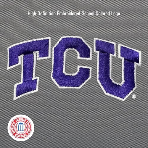 Image of JanSport NCAA Officially Licensed Backpack, Tcu Horned Frogs, Superbreak Plus with Padded 15'' Laptop Sleeve, Spacious Computer Bag for Men & Women, Durable Daypack with Bottle Pocket, Graphite Grey