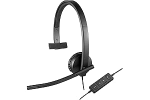 Logitech H570e Wired Headset with Noise-Cancelling Microphone