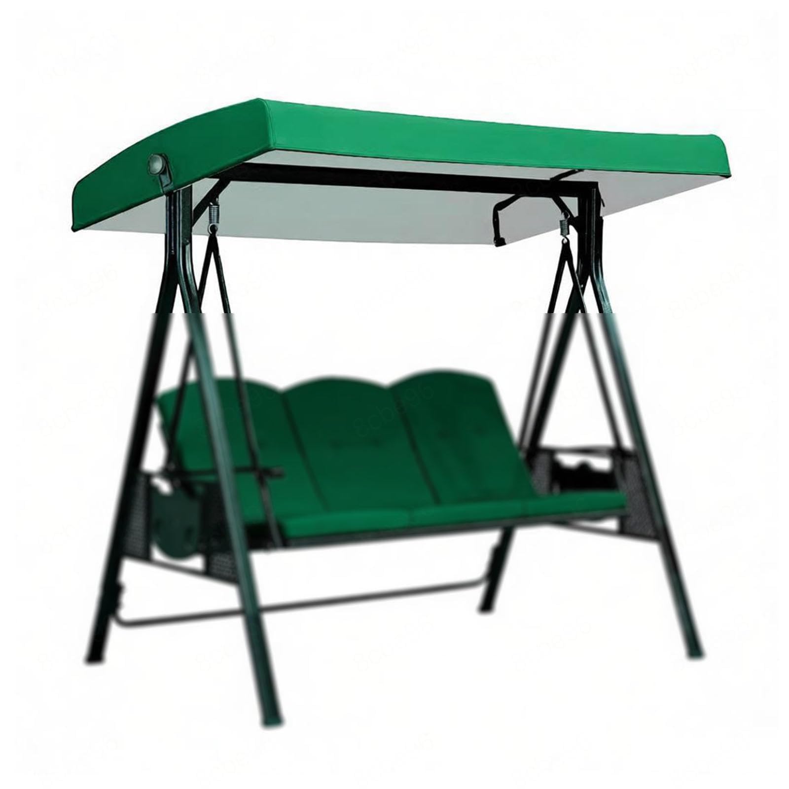 Lhcxkjgs Green 210D Coated Oxford Fabric Porch Swing Cover 75 X 47 X 7.8 In Waterproof, Uv-Resistant Swing Chair Cover For Lawn Garden