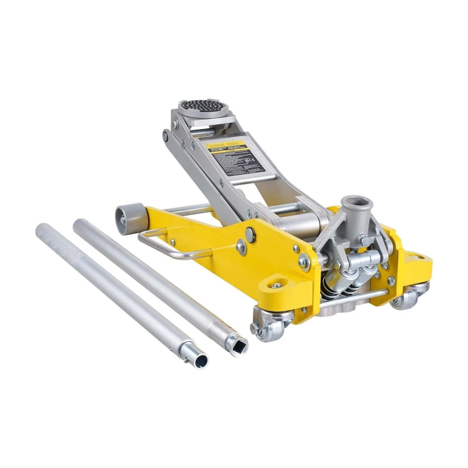 Cric Idraulico per Auto da Pavimento da Corsa Idraulico in Alluminio da Pavimento 3T/2T con Pompa di Sollevamento a Doppio pistone per riparazioni Automatiche | 3T Aluminum