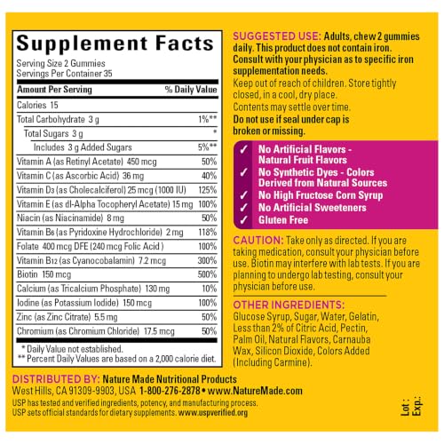 Nature Made Multivitamin for Women, 70 Multi Vitamin Gummies