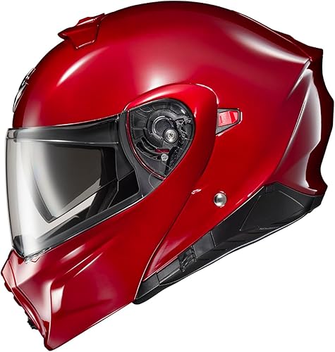 ScorpionEXO GT930 - Casco de motocicleta abierto de cara completa para adultos, bolsillos para altavoces con Bluetooth, aprobado por DOT, ECE PJ,