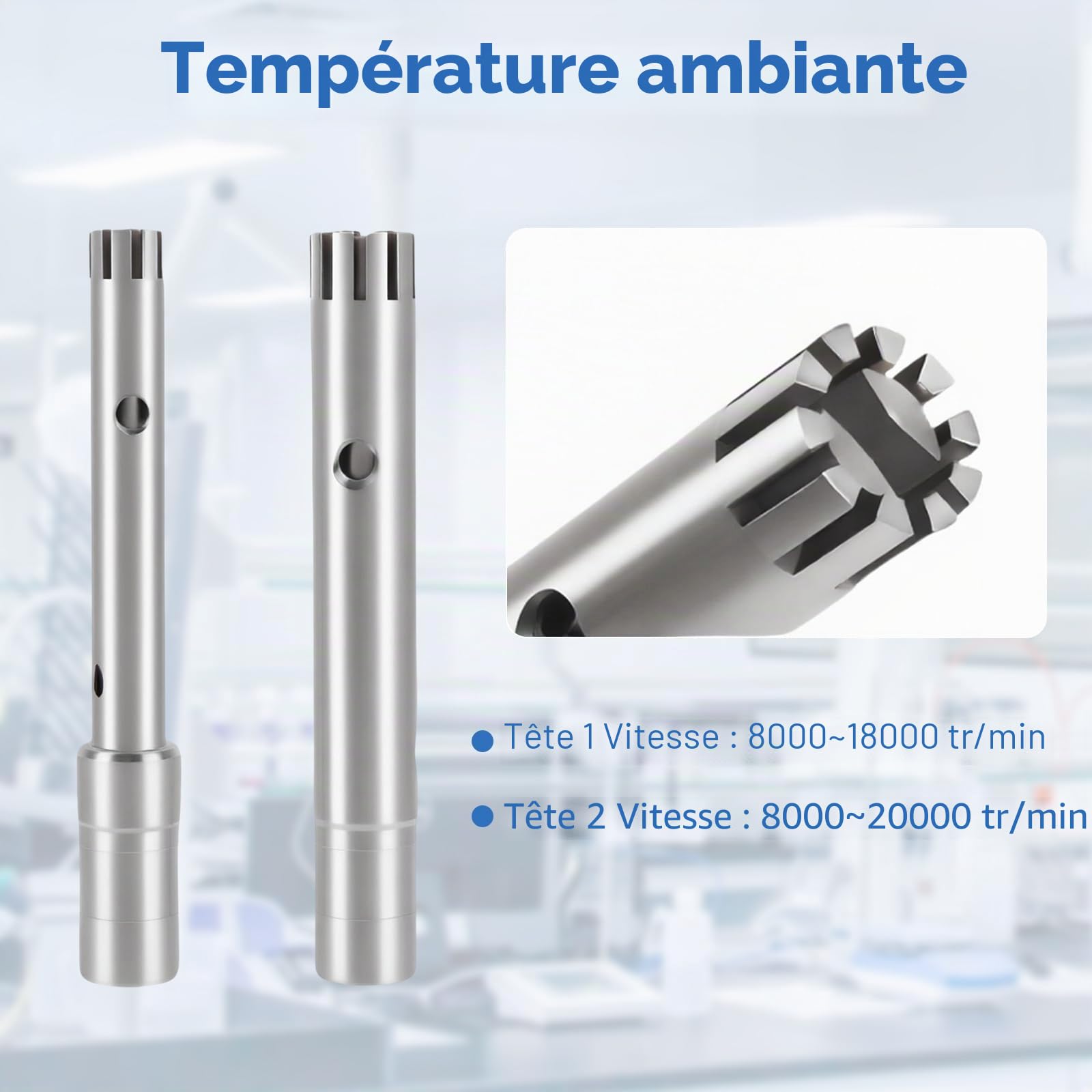 Homogénéisateur réglable à grande vitesse, émulsifiant de dispersion de laboratoire, 8000 à 22000 tr/min avec affichage numérique, hauteur réglable de 5 à 500 ml pour médias, dispersion cellulaire