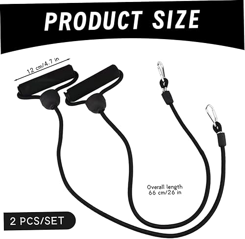 Miniatura 5 de Resistance Bands with Handles Exercise Bands, Pull Up Rope with EVA Cotton Handles, Latex Resistance Band Set