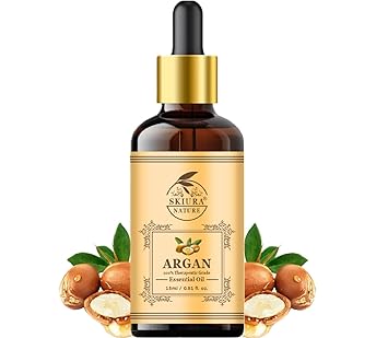 nature Argan Essential Oil (100% Pure & Natural) For Hair Growth, Hair Serum, Healthy Nails, Healthy Eyelashes & Healthy Skin) Hair Oil (15 ml)