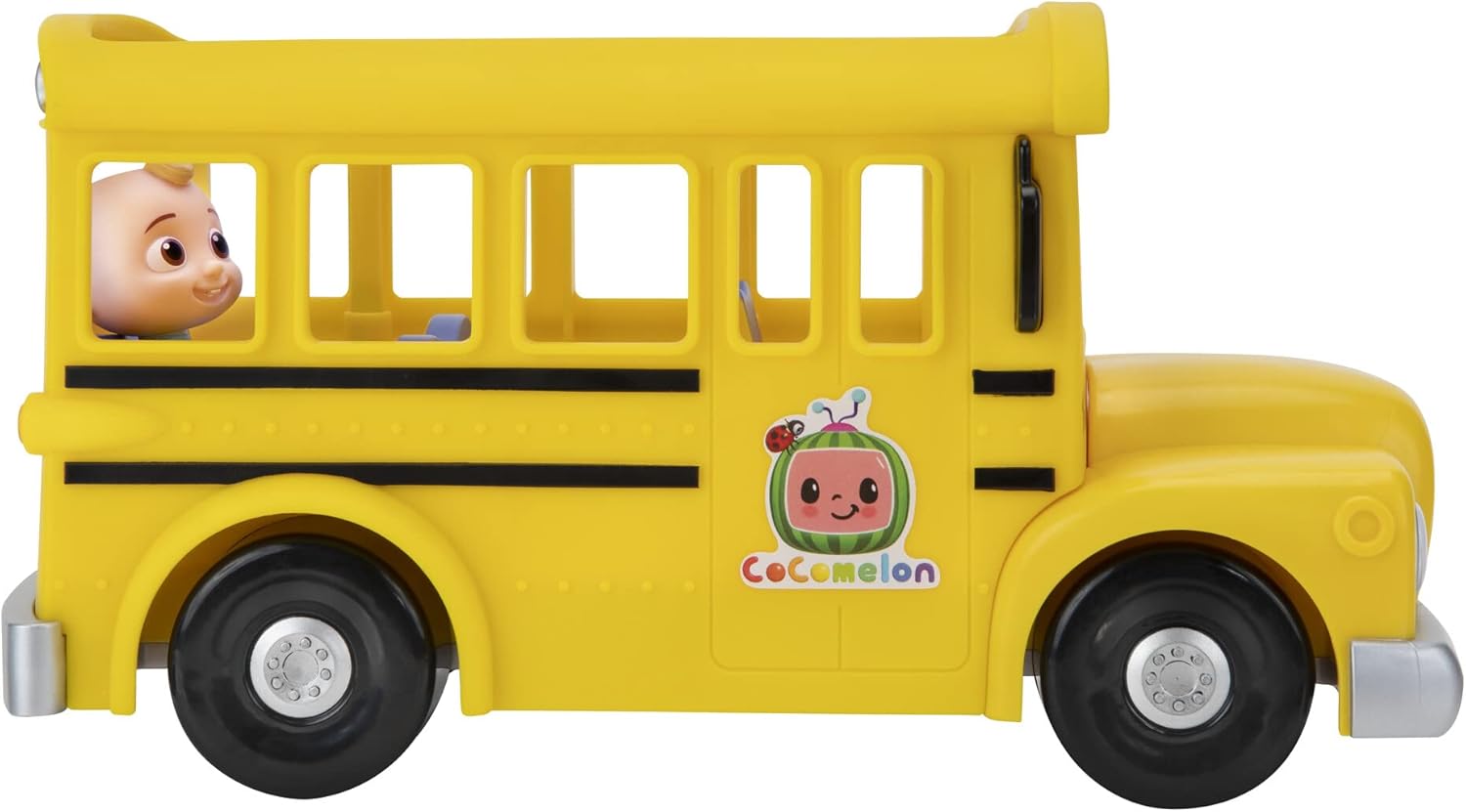 CoComelon CMW0137 Mitsing Bus with Music and JJ, Official Version in German Language for Children from 2 Years, Yellow