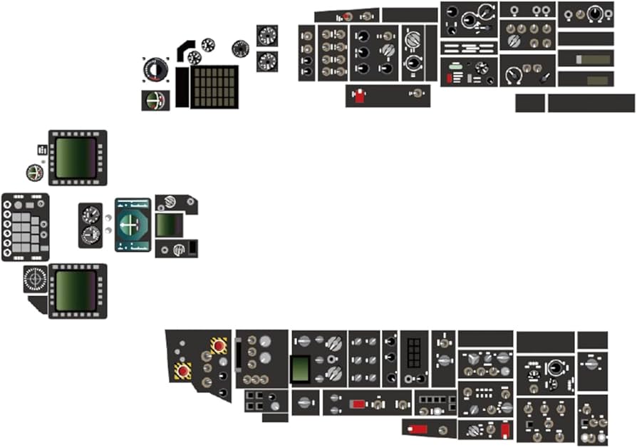 Amazon | エイチエムエー(Hma) 1/72 F-16C コクピットデカール＆補強板