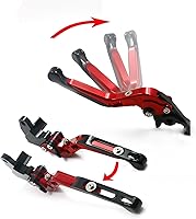 Vista 6 de Palancas de freno de embrague extensible ajustable para motocicleta Yamaha XJ6 N XJ6 para desviación 2009 2020 2019 (color : 3)