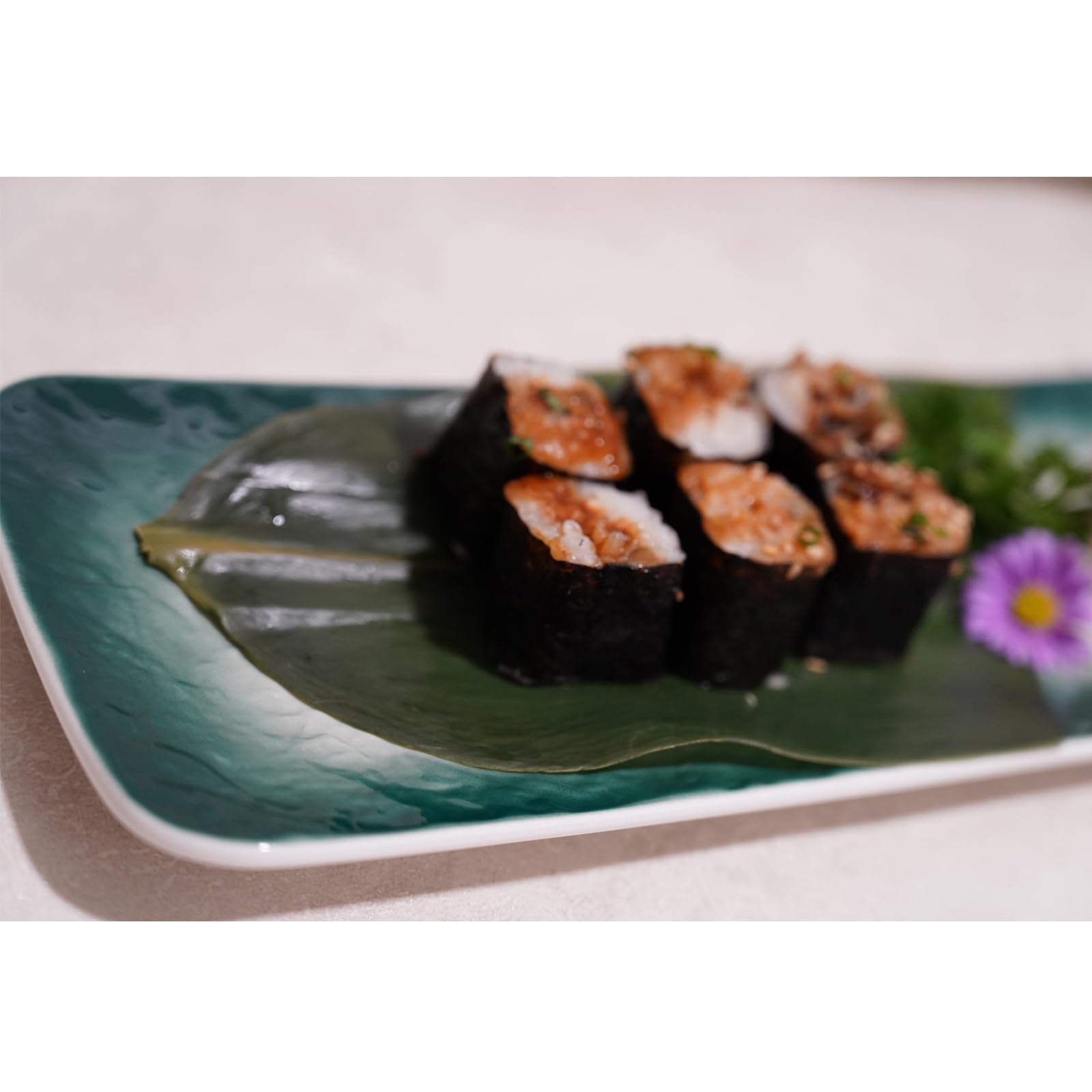 Rainlily Wen Hojas de bambú, 50 unidades, sustitutos de hoja de plátano de bambú, sustitutos de hoja de ti, sustitutos para cocinar sushi al vacío, envoltura de hojas de bambú, alimentos, decoración