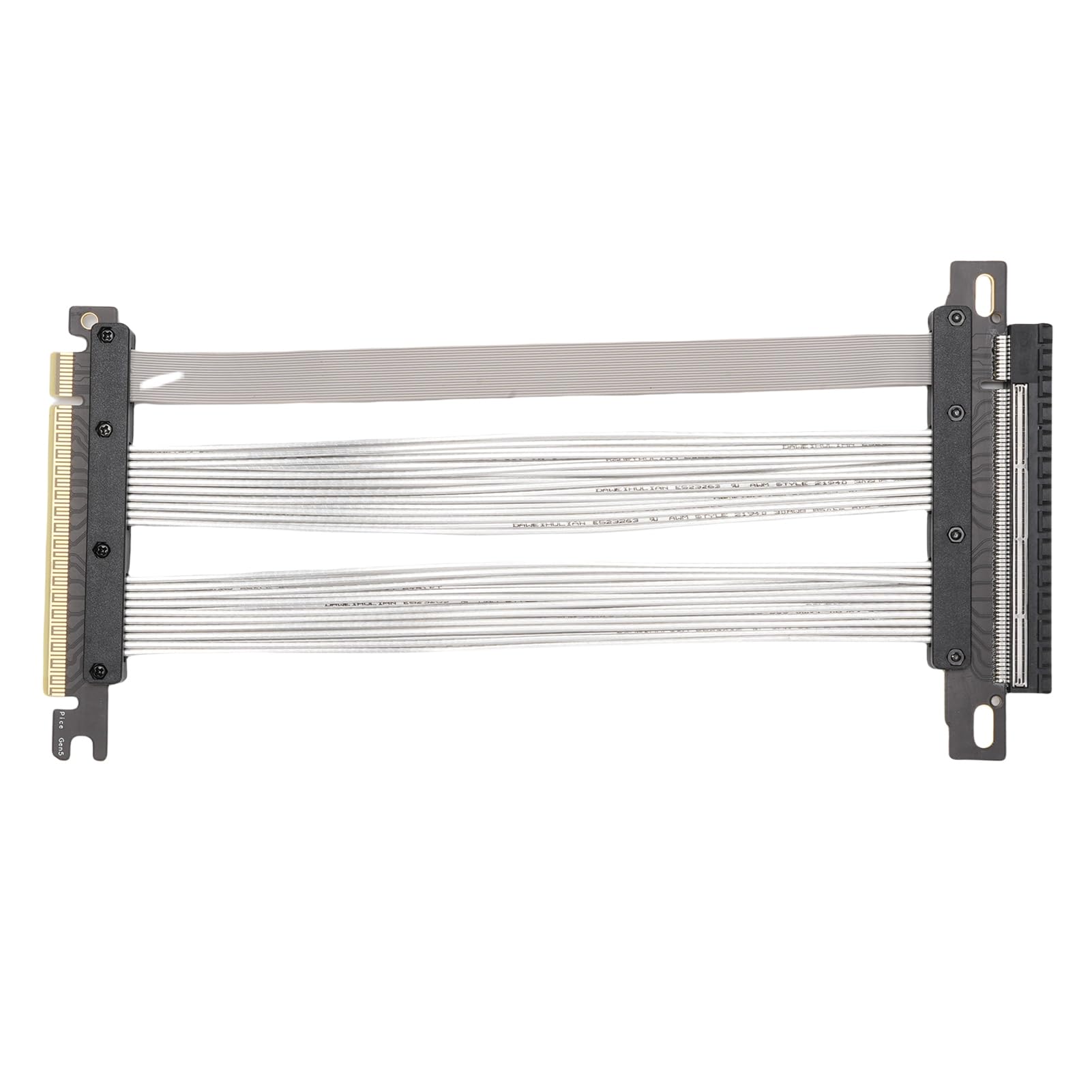 aqxreight Kabel Nośny PCIe 5.0 X16 Rozszerzenie GPU Nowej Generacji dla RTX4090 5090 RX8900 128 GB/s Gen 5 Zgodność z Chłodzeniem ITX i Mocowaniami Pionowymi Ekranowany Adapter Karty Graficznej 30