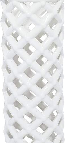 Miniatura 2 de Deco 79 92561 Jarrón de cerámica, 4" x 12"