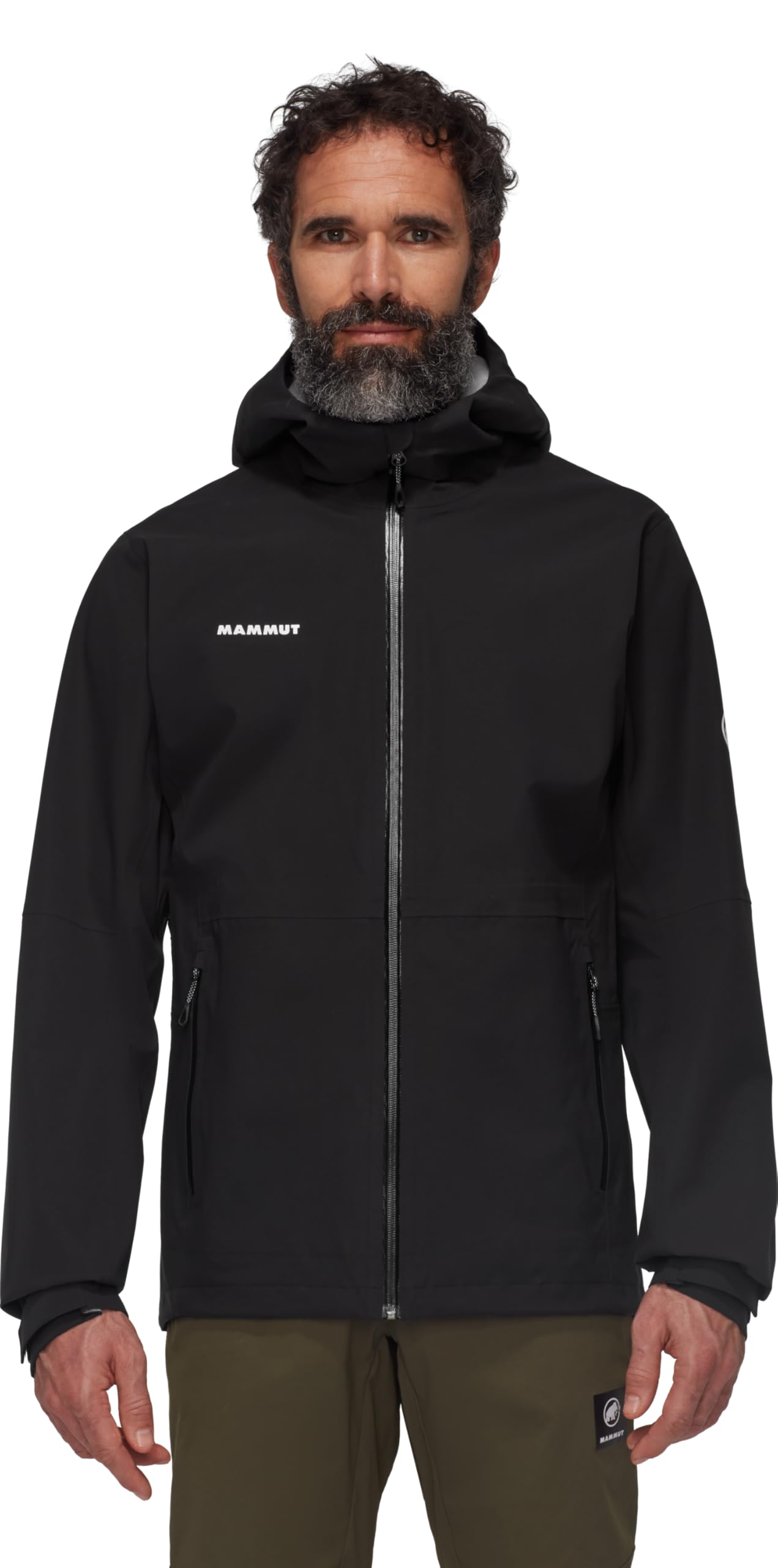 Mammut Linard Guide HS Hooded Jacket Men Herren Hardshell Wanderjacke Black/deep Teal blau