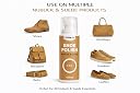 Mr Coblo Nubuck & Suede Shoe Polish Renovator Spray 2 x 125ml for Shoes, Boots & Bags | Restores Color, Revives Texture & Protects Suede & Nubuck Leather | Includes Cleaning Brush | Tan | Pack of 2 gallery image