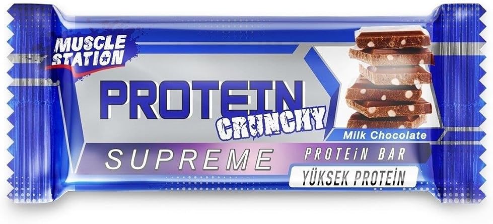 Muscle Station Supreme Crunchy Protein Bar 40 Gr 24 Pieces