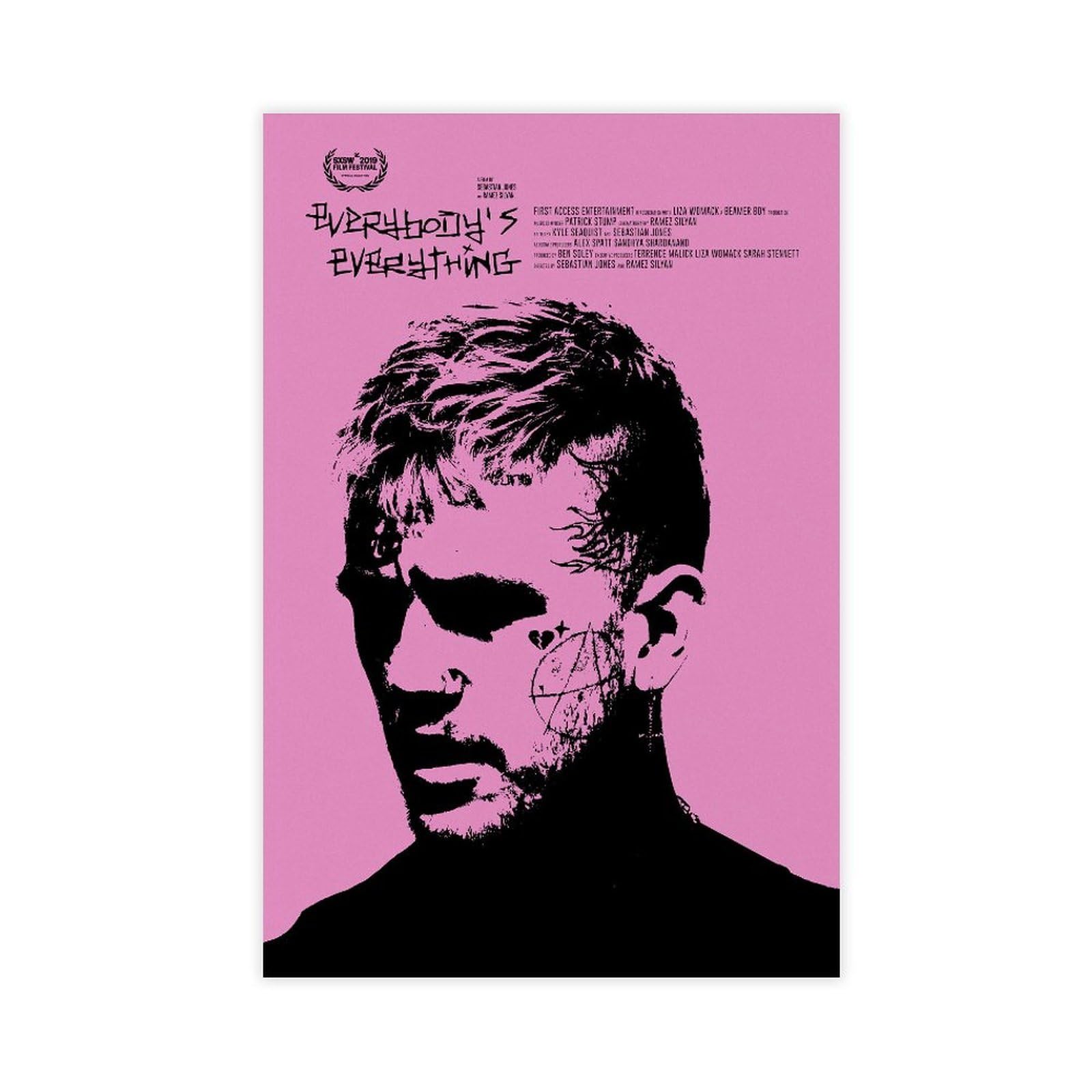 SAOGVDC Rapper Lil Peep Poster (8) Canvas Poster for Bedroom Decor Gift