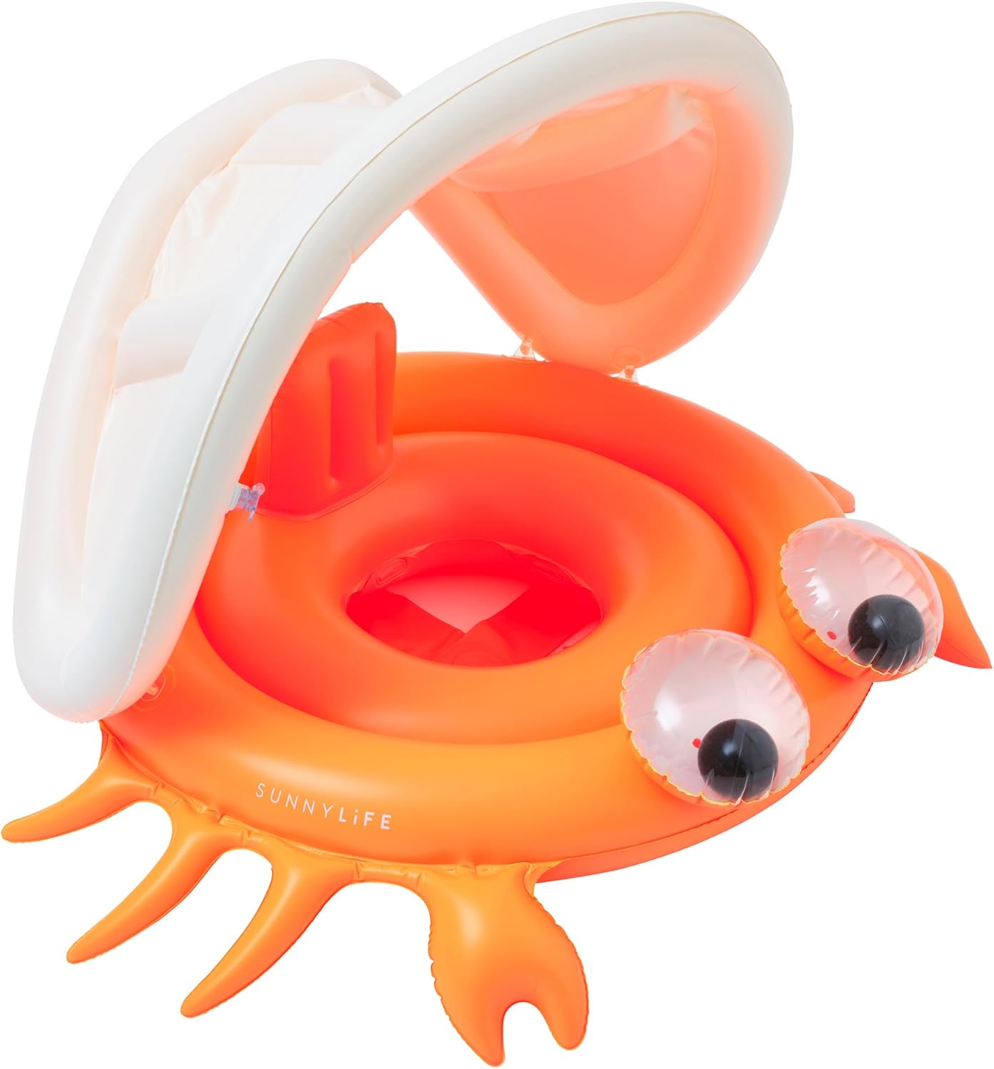 SUNNYLiFE Baby Float, Sonny The Sea Creature, Neon Orange, PVC, 37.8 x 25.98 x 10.24 inches, 2.2 lbs