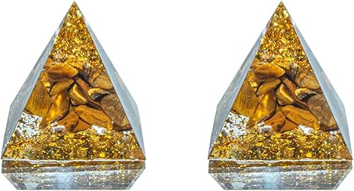 Mini generador de energía de pirámide de cristal natural, cuarzo, amatista, reiki, curación de chakras, resina, pirámide, herramienta de meditación