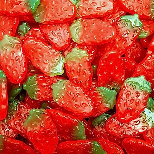 Haribo Sweets Pick n Mix Sizes 500g - 3kg Bulk Sweets - Perfect for Parties and Celebrations - Delicious Gummy Sweets (Giant Strawberrys 500g)