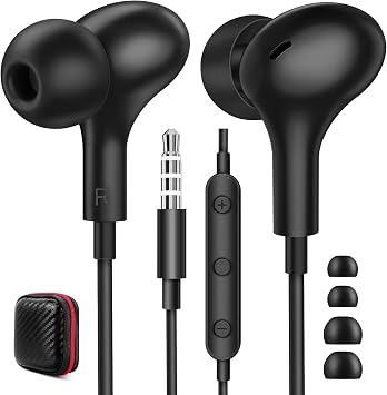 ACANDYA Wired Earbuds for iPod/Chromebook Laptop PC 3.5mm Jack Headphones