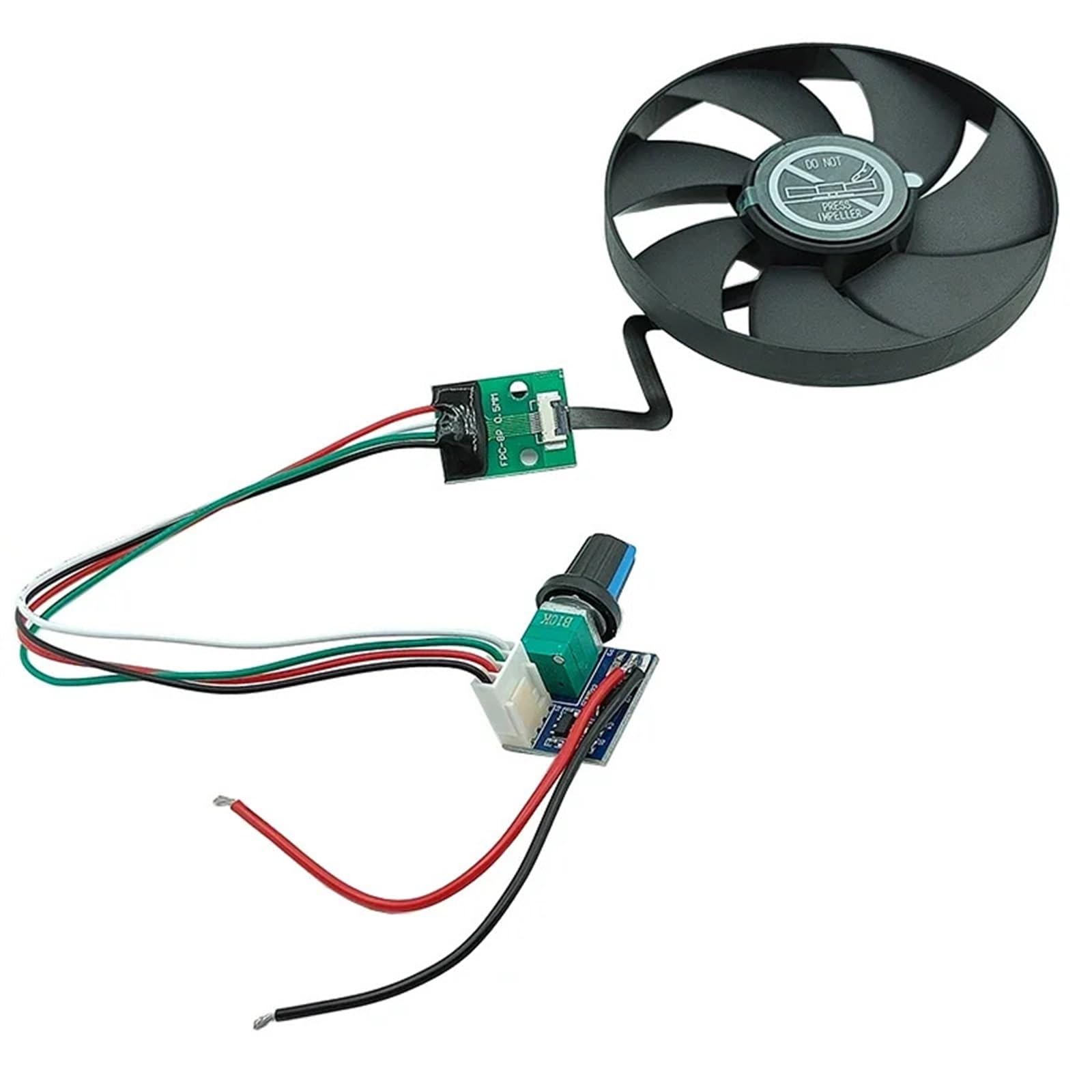 Wentylator bezszczotkowy DC 12 V 0,45 A cichy do karty graficznej średnica zewnętrzna 92 mm, regulowana prędkość 1 szt. (model C)