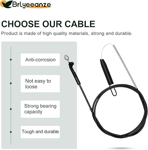 Miniatura 4 de 133-1998 Cable de freno para cortacésped Toro Timemaster Cable de freno de cuchilla apto para 133-1998 3290-337 20976 20978 21199 21200 21810 21811