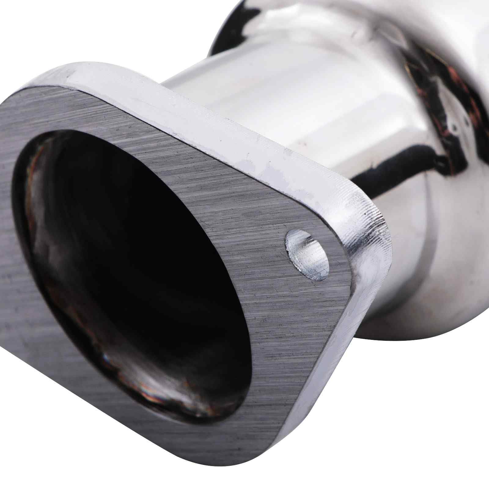 Tubo di scarico decat da 7,6 cm, compatibile con Fiat Abarth 08-18 1.4 IHI Turbo in acciaio inox De Cat Down Pipe Upgrade
