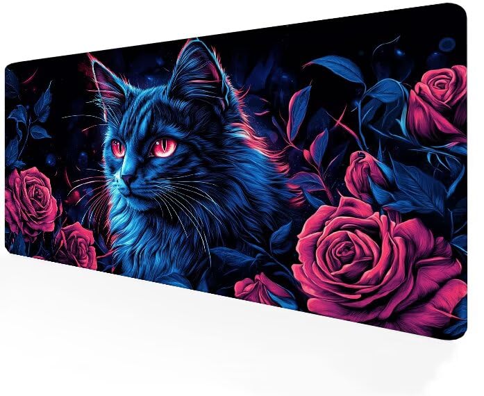 Tapis de souris XXL bords cousus fini les frottements et tapis qui glisse