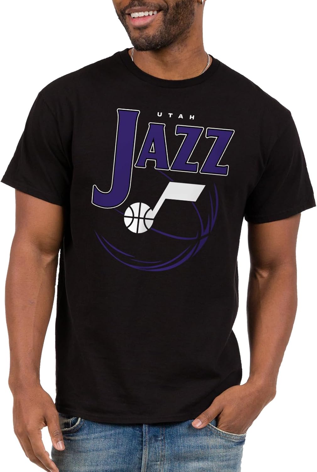 Junk Food NBA - - Basketball Essence - Officially Licensed Adult Short Sleeve Fan Tee for Men and Women