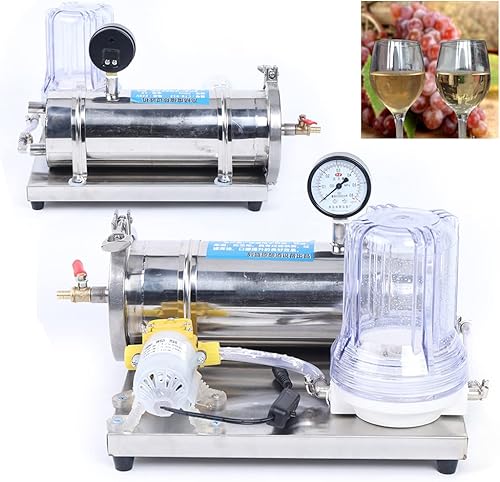 Miniatura 8 de Filtro líquido de mead de vino de acero inoxidable, tecnología de filtración de tres etapas, mini sistema de filtro de licor para el hogar, máquina