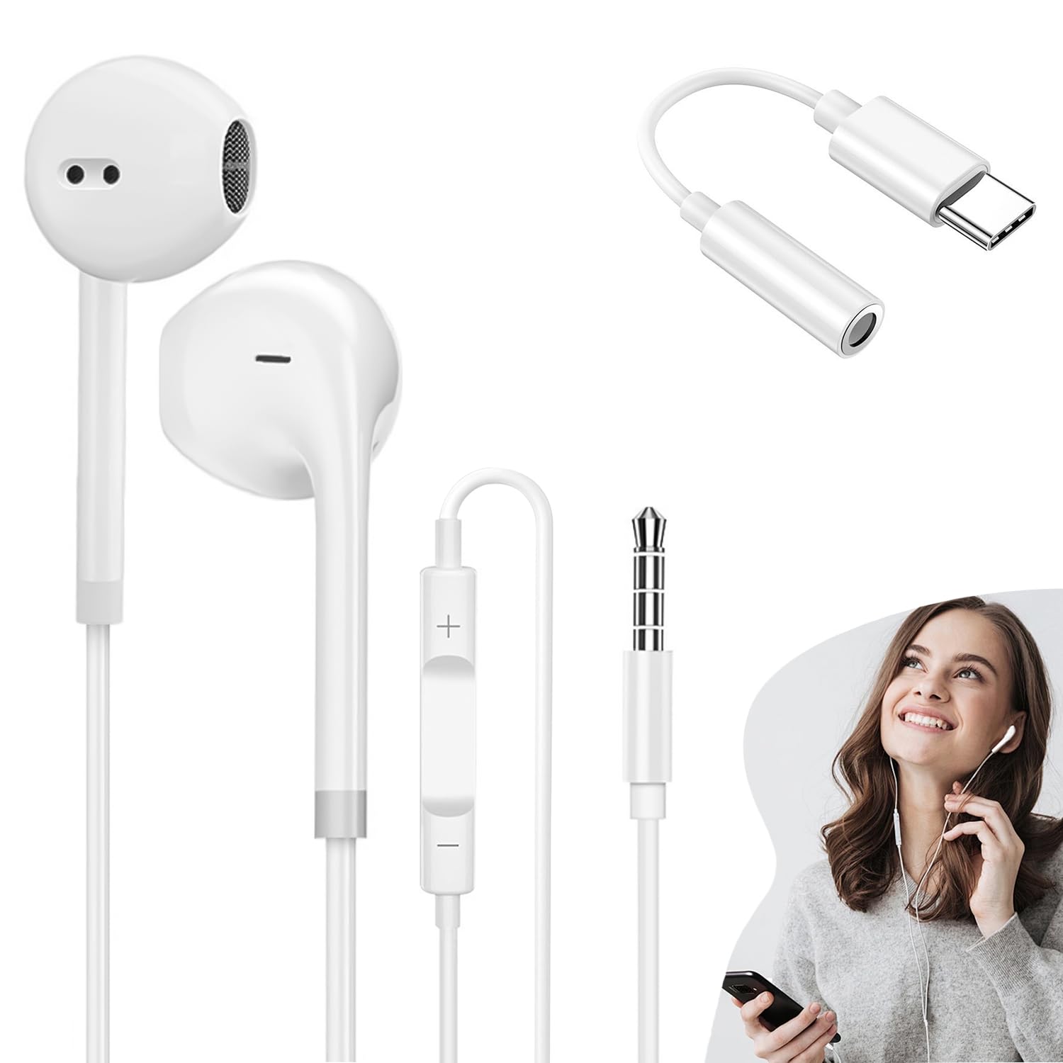 Amazon.co.jp: 【2026新版】イヤホン 有線イヤホン 3.5mmジャック HIFI