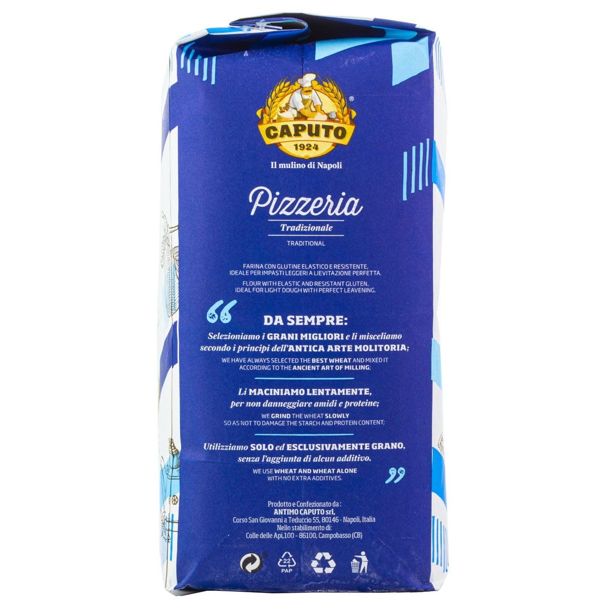 Farine Pizzeria Caputo Kg. 5 + 100 Gr de levure sèche - Mulino Caputo - Offre 3 Kits