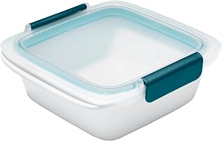 Sandwich Container - BPA-Free, Leakproof Lunch Box with Locking Clips & Silicone Seal, Clear Window, Dishwasher Safe, Perfect for Tuna, BLT, PB&J Sandwiches
