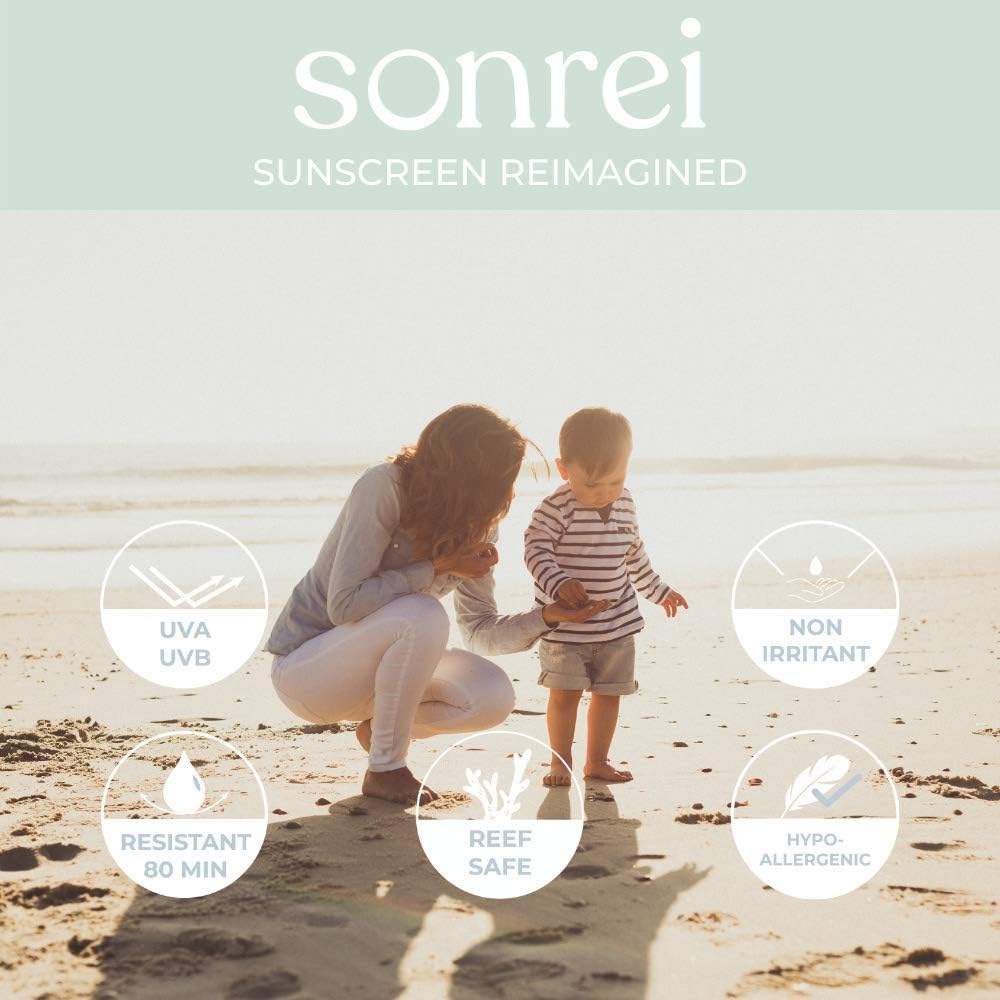 Sonrei Kids ZinQ Organic Mineral Mist Sunscreen | SPF 30, Broad Spectrum, Water-Resistant | Vegan, Reef Safe, Eco-friendly | 6.0 fl. oz. 2-Pack