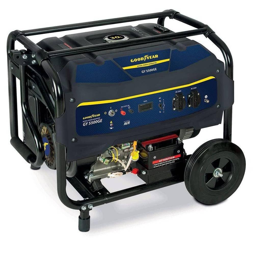 Grupo electrógeno de 5500 W, 4 tiempos, potente y fiable, ideal para energía de emergencia - D-Work