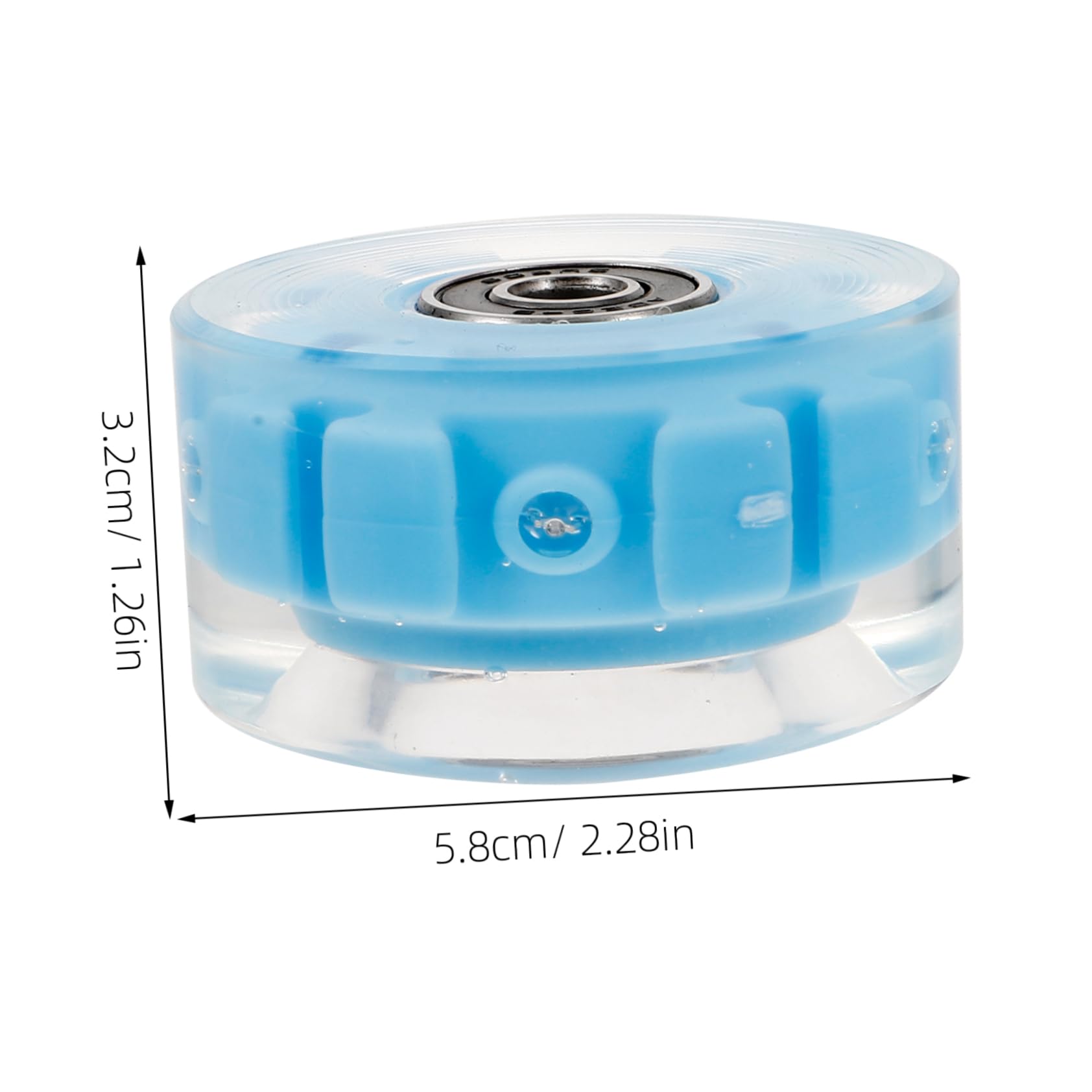 Hohopeti Flashing Wheels for Roller Skates 4 Pack Skates Accessories Wheel High Elasticity Rubber