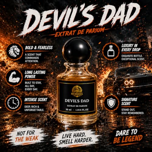 Image of Devil's DAD Luxury Perfume for Men | Extrait de Parfum | Bold Long Lasting Fragrance Perfume | Citrus, Musk and Lavender Premium Fragrance Scent 30 ml