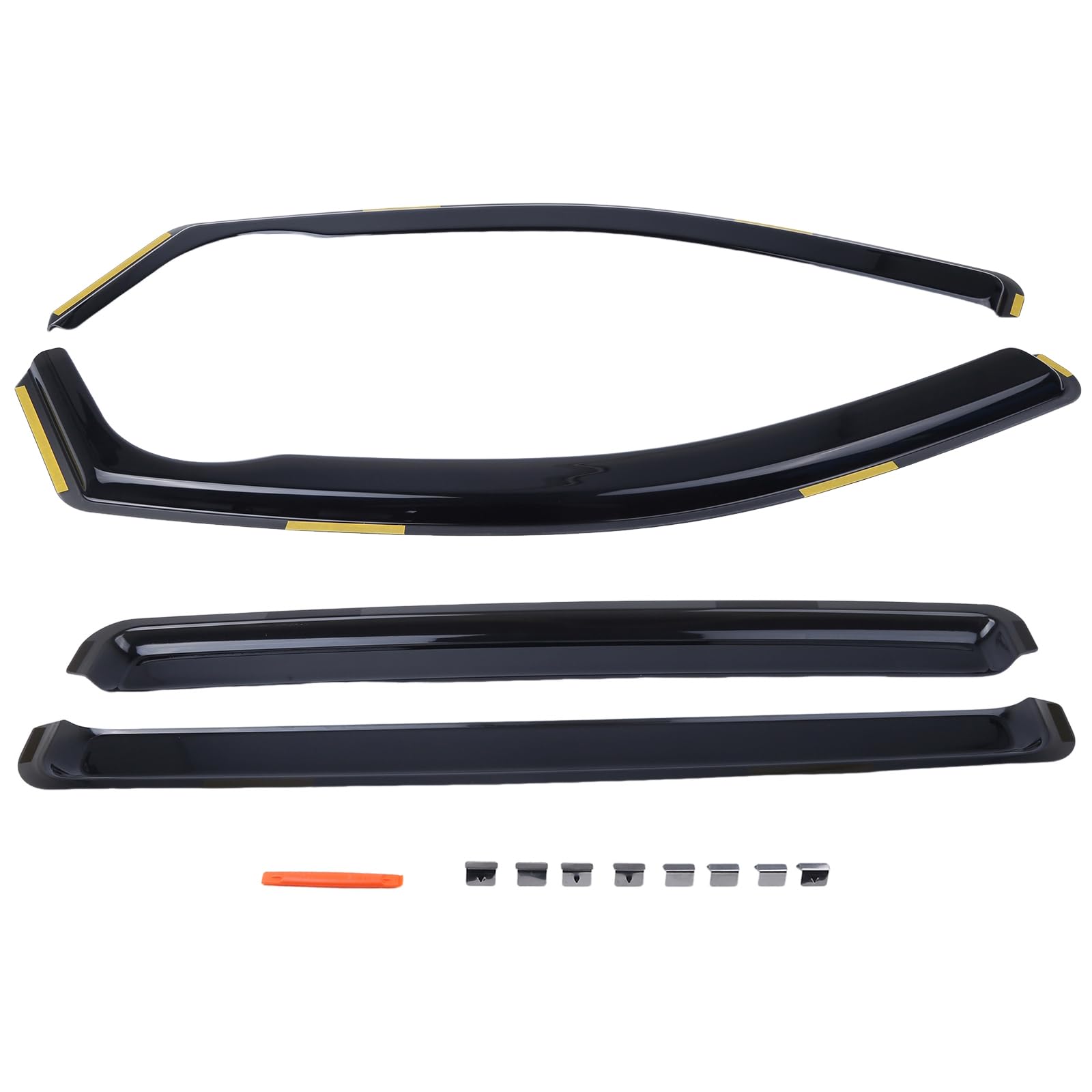 Photo 1 of ***PHOTO AND DESCRIPTION ONLY FOR REFERENCE***
4Pcs Wind Deflectors Front Rear Window Vent Visors Rain Guard for Ford Ranger SuperCrew 2024-2025 Smoked Black