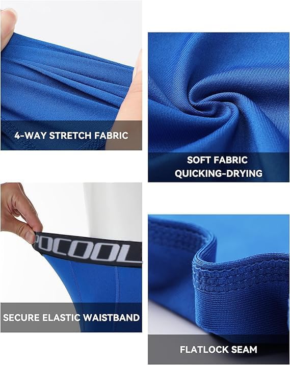 Boys Compression Leggings Quick Dry Youth Basketball Pants Sports Tights Football Base Layer for Kids - Image 4