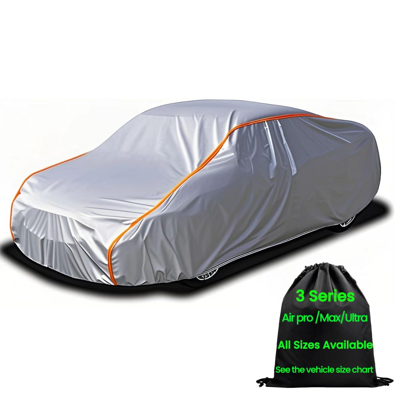 Waterproof Sport Small Car Cover,Snow Vehicle Cover,Car Covers for Automobiles All Weather Waterproof, Rain Snow Protector,for All Weather Inner Soft Sport Car Under 163"