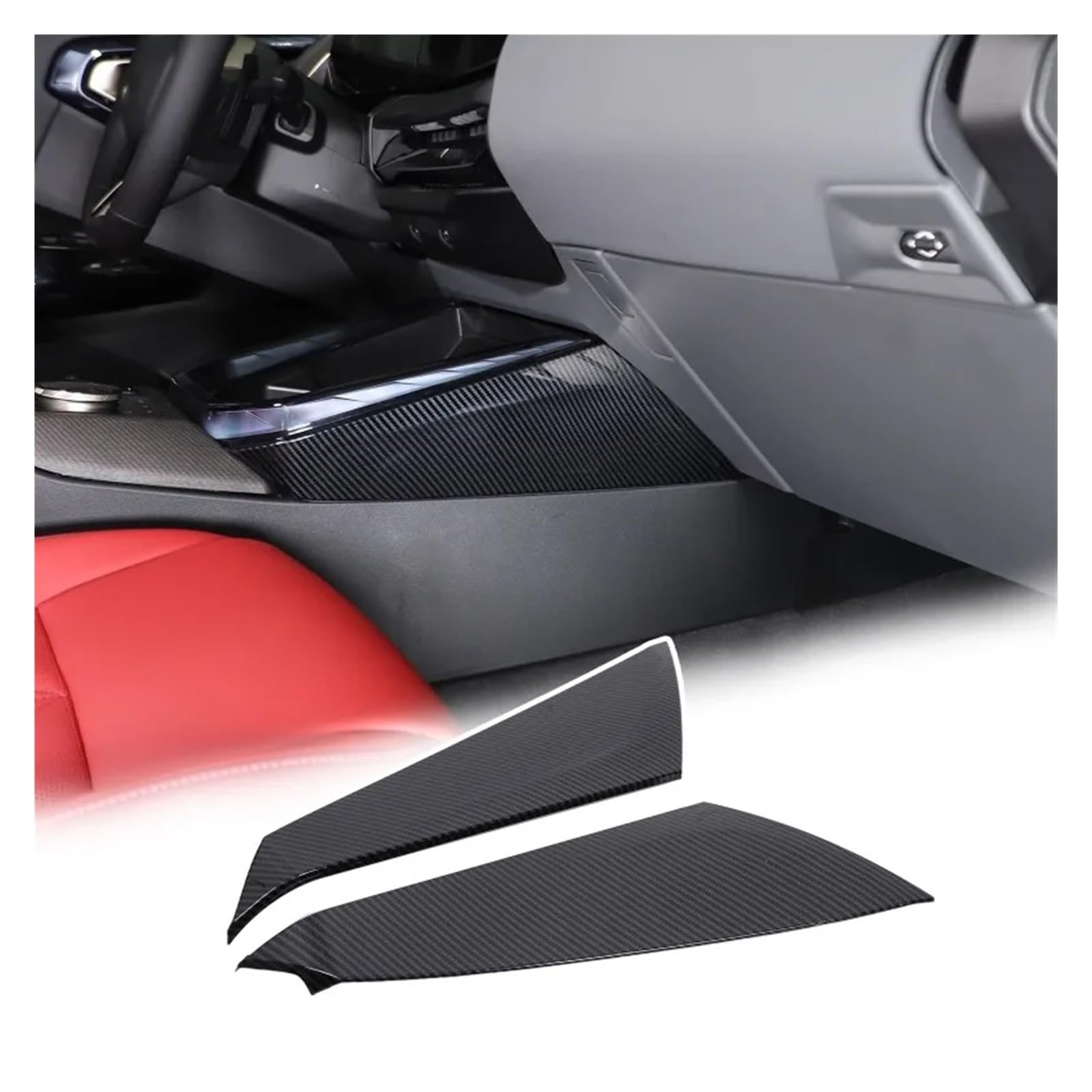 Auto Innenraum Für X3 G45 Konsole Gangschaltung Seitenverkleidung Abdeckung | ABS Carbon Fiber Car Center Console Gear Shift Side Panel Cover Trim Strips Innenzubehör