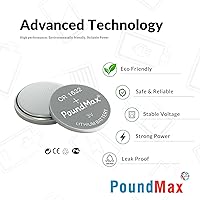 Vista 3 de PoundMax CR 1632 Baterías 3v Batería de botón de litio Paquete combinado - 5