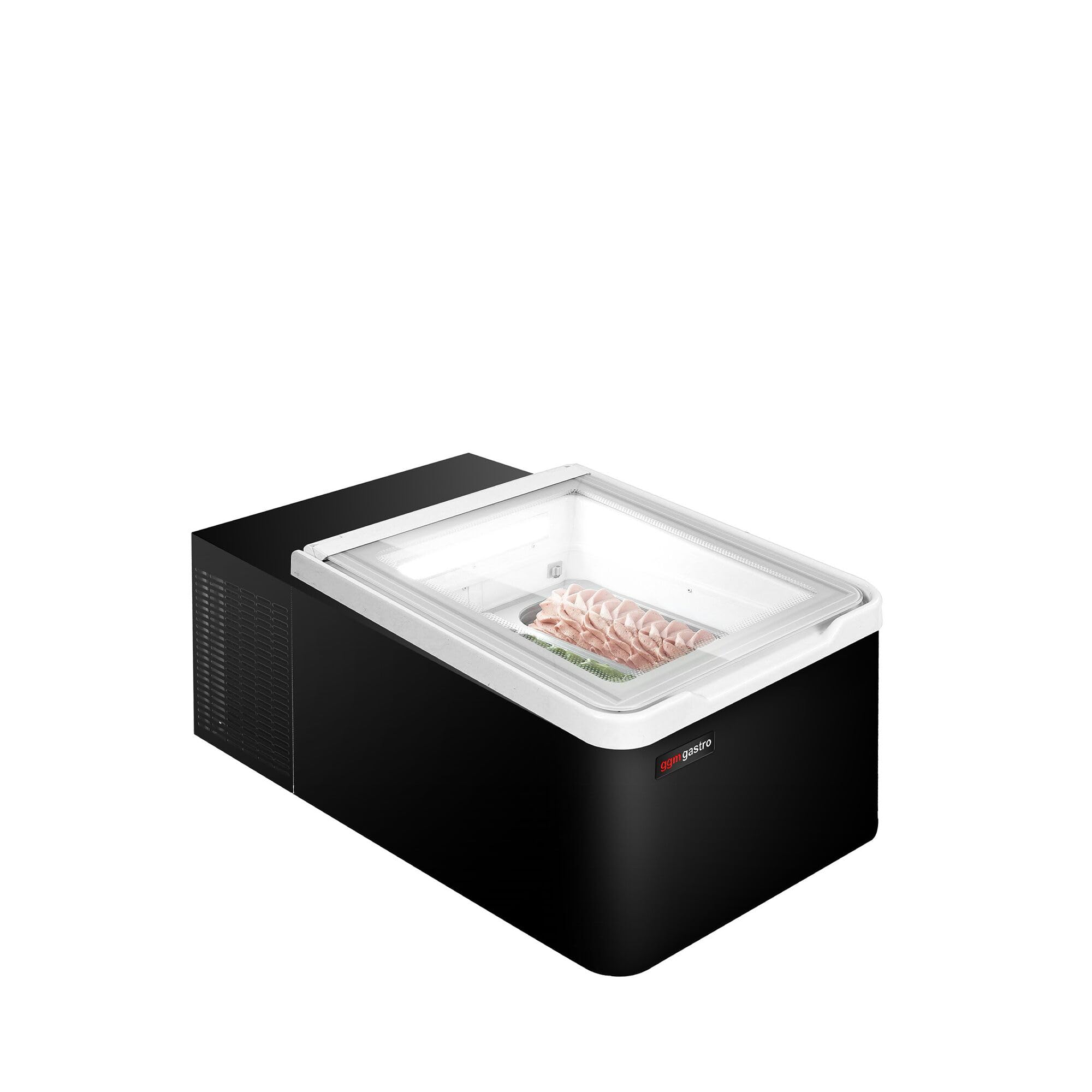 GGM Gastro Tisch-Eisvitrine 465 mm für 2 Eisbehälter