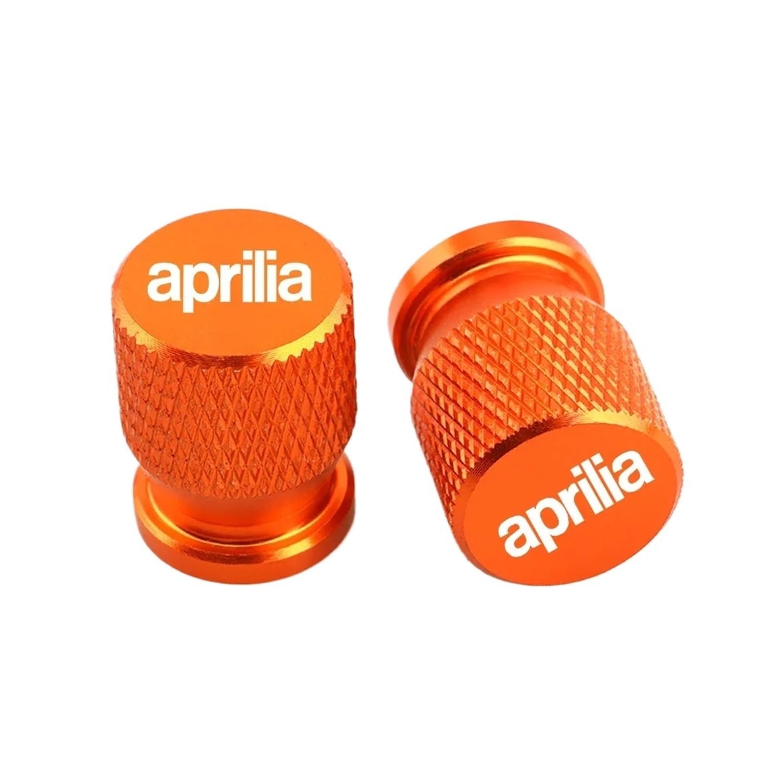 Wheel Tyre Valve Cap Stem Cover Compatible with Aprilia RSV4 RS125 RS660 RS 457 Tuono Tuareg 660 RSV1000/R Caponord Motorcycle Accessories(Orange)