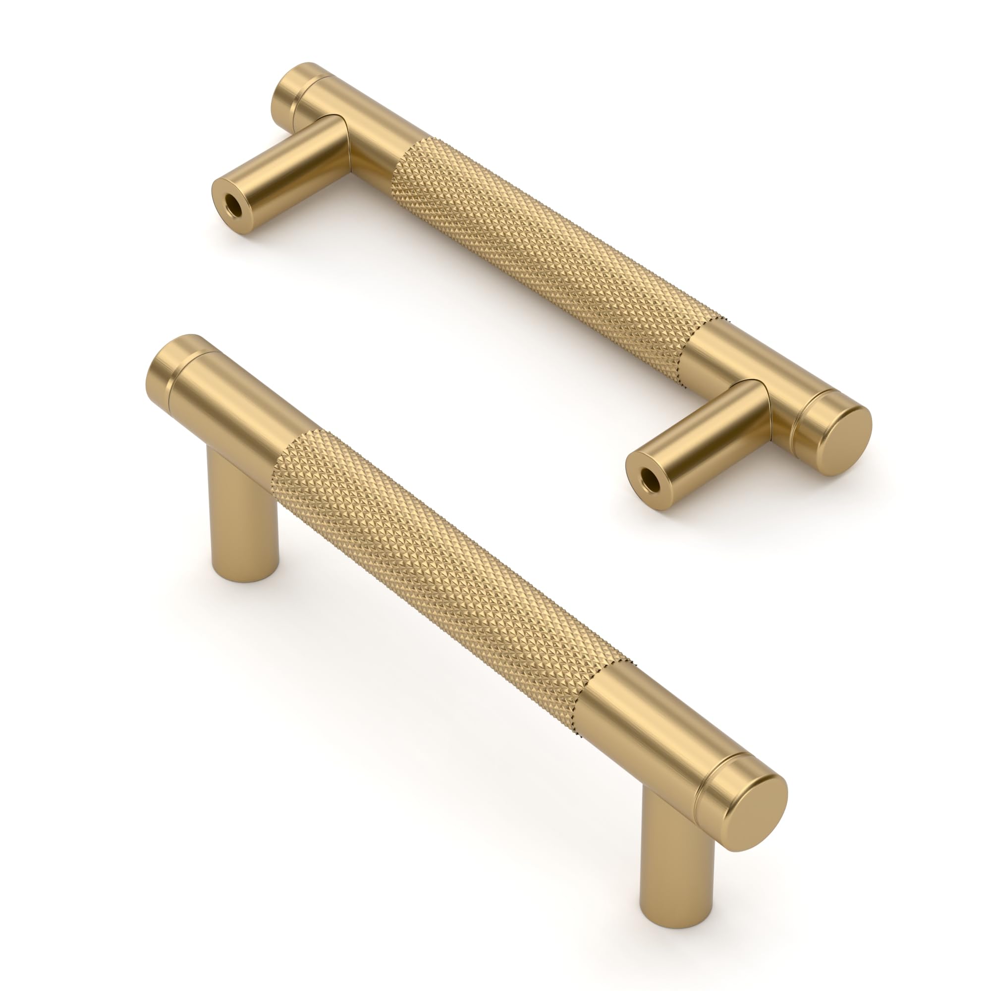 Asidrama 10 Pack 5 Inch(128mm) Champagne Bronze Cabinet Pulls Knurled Cabinet Handles Cupboard Handles Kitchen Cabinet Hardware for Cupboard Drawer Pulls — Amazon image 21