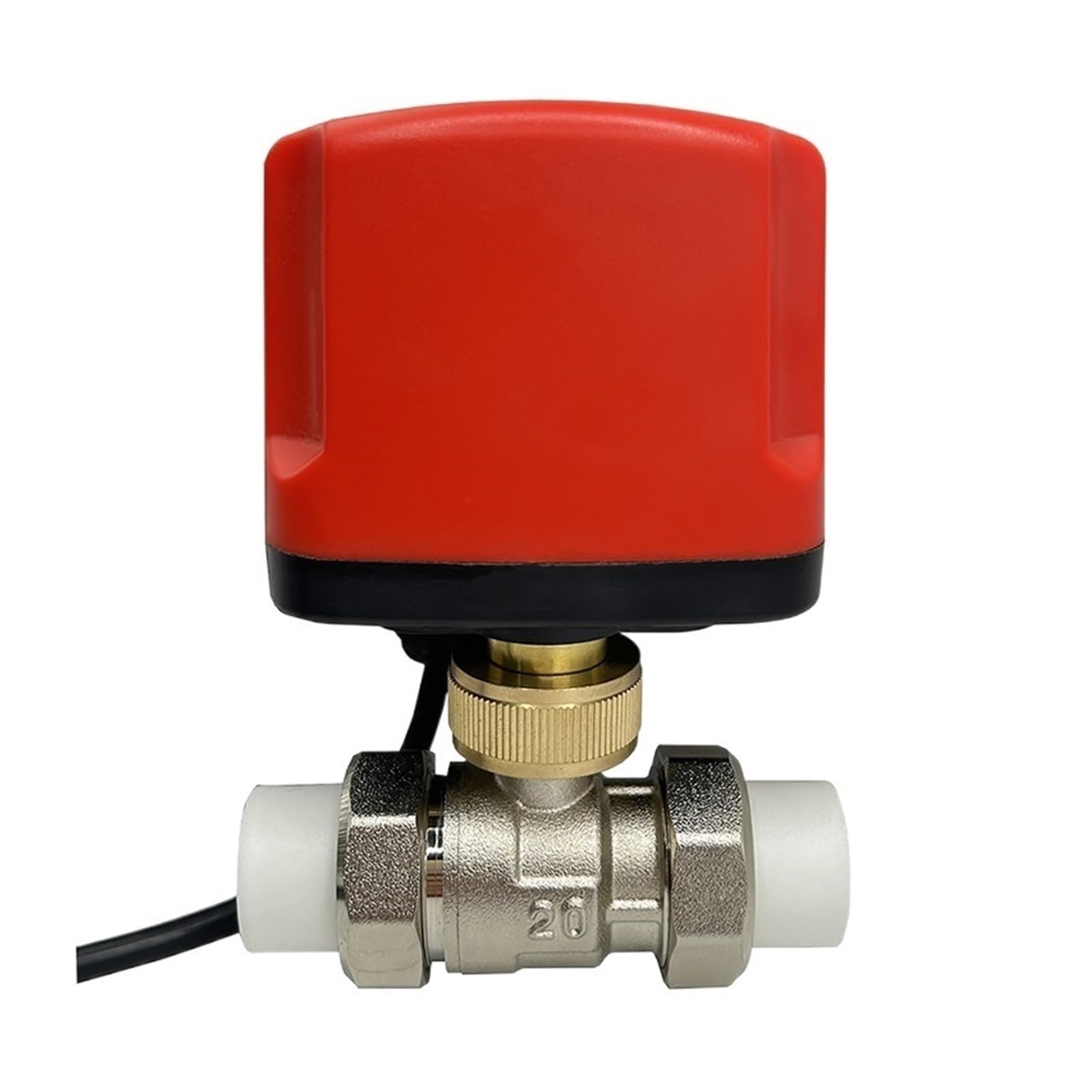 Control grande motorizado de cobre amarillo del metal del esfuerzo de torsión de las vávulas de bola de la prenda impermeable IP65 de la vávula de bola 3 - control del alambre 2 ProteccióN Contra El ó