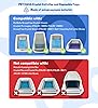 Crystal Cat Litter and Disposable Litter Trays 5 Sets Compatible with Petsafe Scoop-Free Classic/Legacy/smart Litter Boxes, Triple Leak Proof Design, Excellent OdorControl, One-Hand Disposing.
