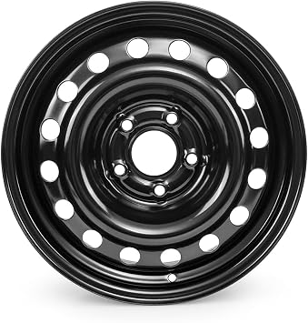 New 16x6.5" Steel Wheel Rim for Nissan Sentra 2013-2019, 16 inch rims Painted Black Steel Direct Replacement Car Rim one