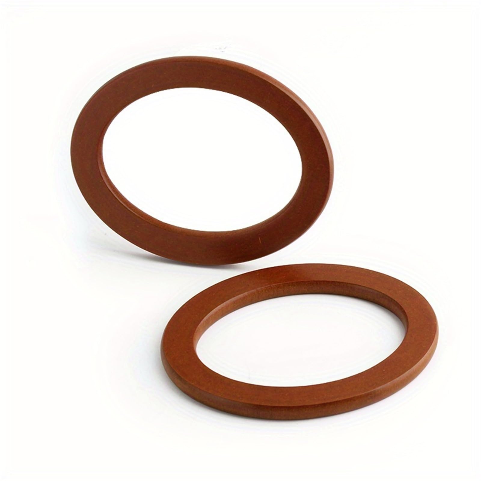 2 asas ovaladas de madera for bolso Para Bricolaje De Bolsos