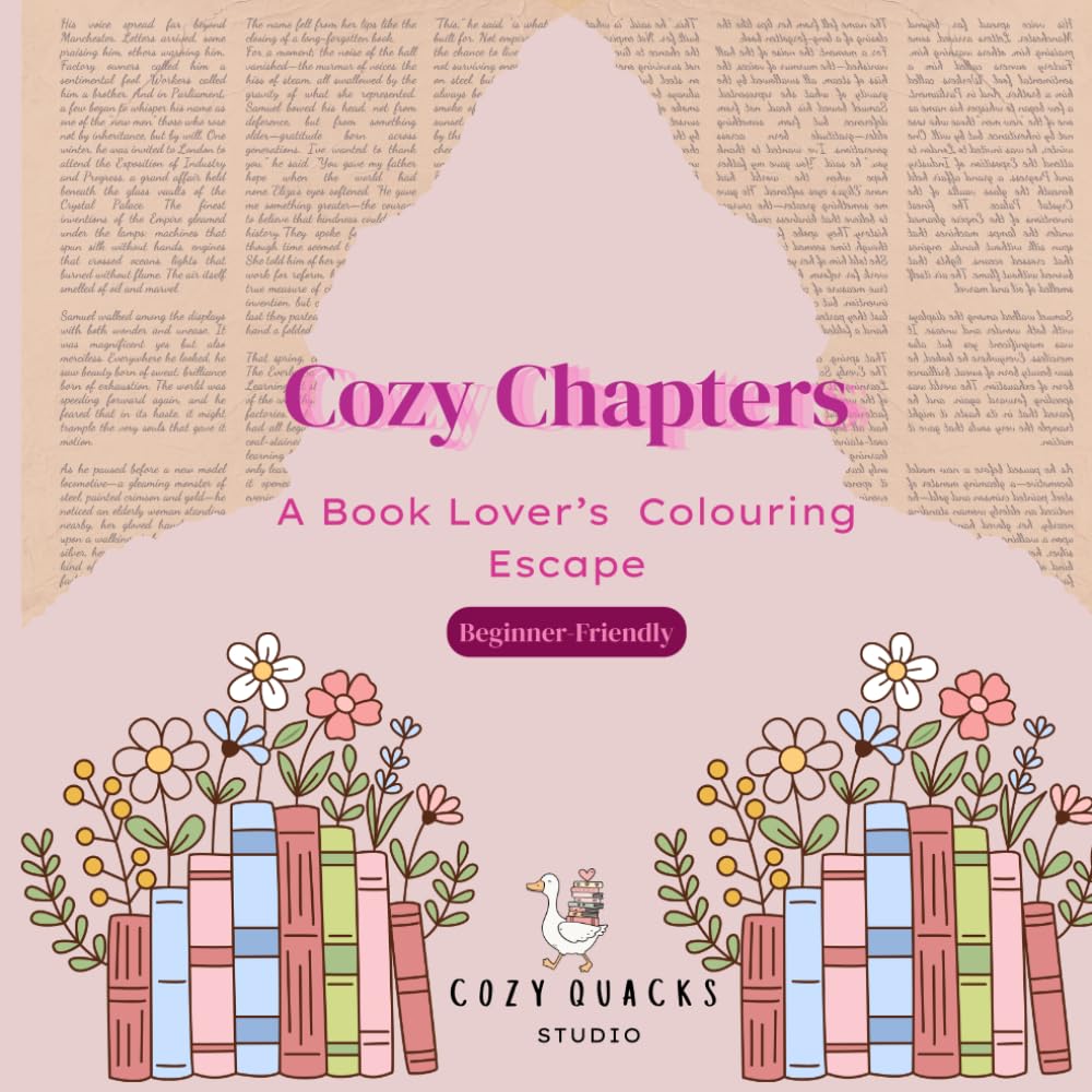 Cozy Chapters: A Book Lover’s Colouring Escape