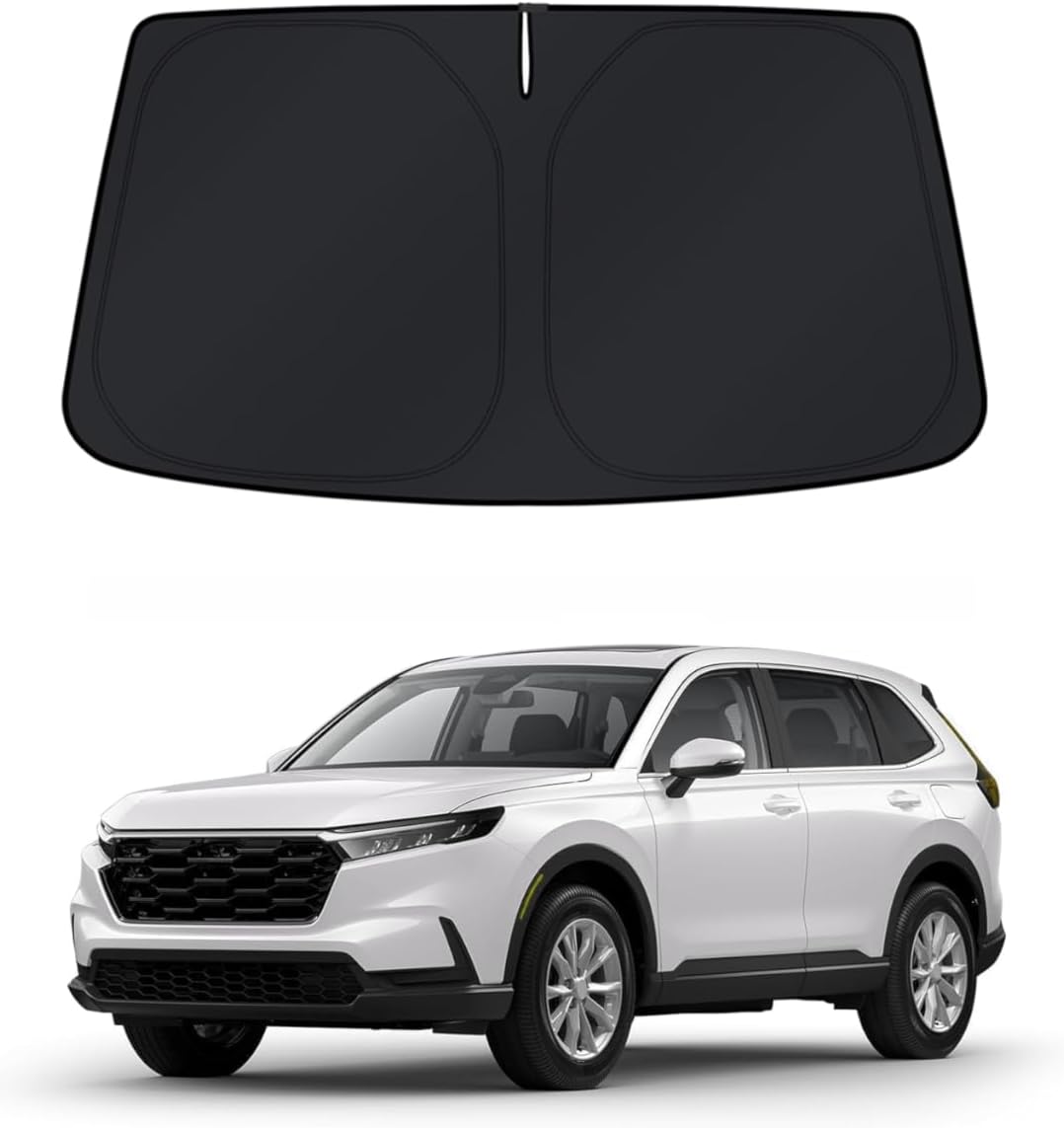 KUST Windshield Sun Shade for Honda CR-V 2023 2024 2025 2026 CRV Accessories Sunshade Front Window Shade Cover Sun Visor Shield Protector Foldable Block UV Rays Keep Vehicle Cool